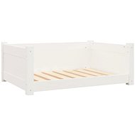 SHUMEE Dog bed white 75,5 × 55,5 × 28 cm solid pine - Pet Bed