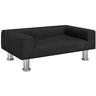 SHUMEE Dog bed black 70 × 45 × 26,5 cm velvet - Pet Bed