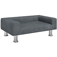 SHUMEE Dog bed dark grey 70 × 45 × 26,5 cm velvet - Pet Bed