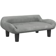 SHUMEE Dog bed light grey 70 × 40 × 24 cm velvet - Pet Bed