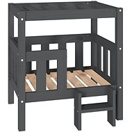 SHUMEE Dog bed grey 65,5 × 43 × 70 cm solid pine - Pet Bed