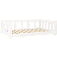SHUMEE Dog bed white 95,5 × 65,5 × 28 cm solid pine - Pet Bed