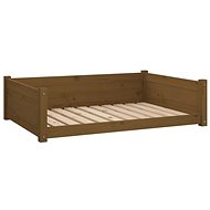 SHUMEE Dog bed honey brown 95,5 × 65,5 × 28 cm solid pine - Pet Bed