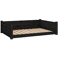 SHUMEE Dog bed black 95,5 × 65,5 × 28 cm solid pine - Pet Bed