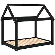 SHUMEE Dog bed black 101 × 70 × 90 cm solid pine - Pet Bed