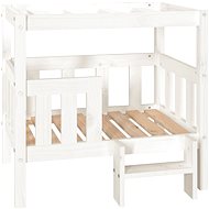 SHUMEE Dog bed white 75,5 × 63,5 × 70 cm solid pine - Pet Bed
