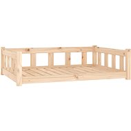 SHUMEE Dog bed 105,5 × 75,5 × 28 cm solid pine wood - Pet Bed