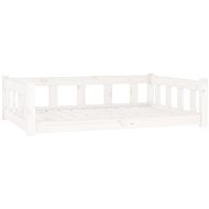 SHUMEE Dog bed white 105,5 × 75,5 × 28 cm solid pine white - Pet Bed