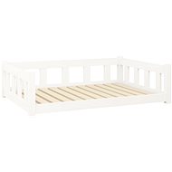 SHUMEE Dog bed white 105,5 × 75,5 × 28 cm solid pine - Pet Bed