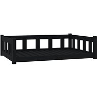 SHUMEE Dog bed black 105,5 × 75,5 × 28 cm solid pine - Pet Bed