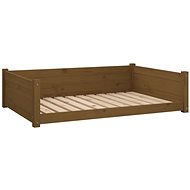 SHUMEE Dog bed honey brown 105,5 × 75,5 × 28 cm solid pine - Pet Bed