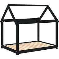 SHUMEE Dog bed black 111 × 80 × 100 cm solid pine - Pet Bed