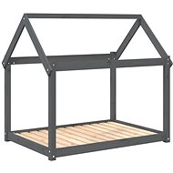 SHUMEE Dog bed grey 111 × 80 × 100 cm solid pine - Pet Bed