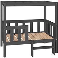 SHUMEE Dog bed grey 95,5 × 73,5 × 90 cm solid pine - Pet Bed