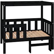 SHUMEE Dog bed black 95,5 × 73,5 × 90 cm solid pine - Pet Bed