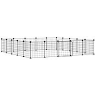 Shumee 3114019 Ohrádka s dvířky, 20 panelů, černá, 35 × 35 cm ocel - Pen for Rodents