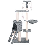 Pethaus Cat scratching post DR-267 with mouse, 140 cm, grey - Cat Scratcher
