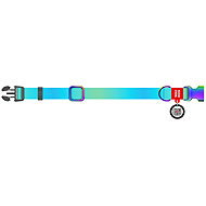 WAUDOG Collar nylon Gradient blue-green QR - Dog Collar