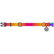 WAUDOG Collar nylon Gradient orange-pink QR - Dog Collar