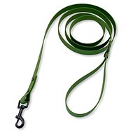 PafDog® Waterproof rubber leash with hand loop, 2 m, olive green - Leash
