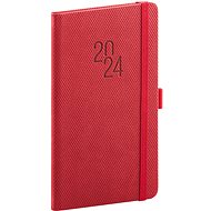 Pocket diary Diamante 2024 red 9 × 155 cm - Planner