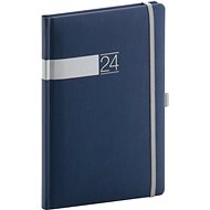 Weekly diary Twill 2024 blue-silver 15 × 21 cm - Planner