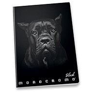 PIGNA Monocromo Black A5 sewn, line - Notebook
