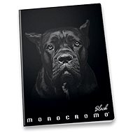 PIGNA Monocromo Black A5 sewn, line - Exercise Book