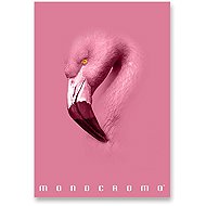 PIGNA Monocromo Pink A4 sewn, lined, random motif - Exercise Book