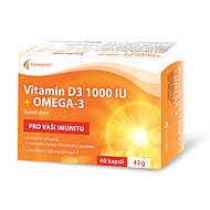 Vitamin D3 1000 IU + Omega-3  60 Capsules - Vitamin D3