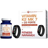 Pharma Activ Vitamin K2 MK 7 + D3 Forte 125 tablets + fitness bracelet - Vitamin K2