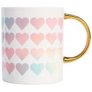 Paris Hilton Mug 450 ml rainbow heart pattern - Mug