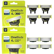 Philips OneBlade QP440/50 360 4 pcs + Philips OneBlade QP240/50 4 pcs - Replacement Blade Refill