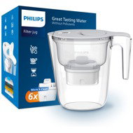 Philips AWP2933WHT 2.6 l Micro X-Clean with timer white + 6 pcs Micro X-Clean filter - Filter Kettle