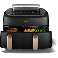 Philips 5000 Series Airfryer Dual Basket with steaming 9l NA552/00 - Hot Air Fryer