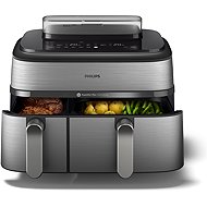 Philips 5000 Series Airfryer Dual Basket with Steam Cooking 9L NA555/00 - Hot Air Fryer