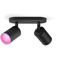 Philips Hue WACA Fugato 2 × GU10 5,7 W, black - Ceiling Light