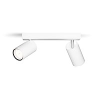 Philips Idris bathroom spotlight 2×, GU10, 5 W, without power supply, 24 cm, IP44, white - LED Light