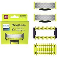 Philips OneBlade Spare Face and Body Blades + Body Comb QP620/50 - Men's Shaver Replacement Heads
