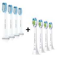 Philips Sonicare Sensitive HX6054/07, 4 pcs + Philips Sonicare W Optimal White HX6064/10, 4 pcs - Toothbrush Replacement Head