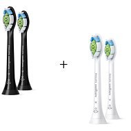 Philips Sonicare W Optimal White HX6062/10, 2 pcs + Philips Sonicare Optimal White HX6062/13, 2 pcs - Toothbrush Replacement Head