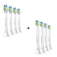 Philips Sonicare W Optimal White HX6064/10, 4 pcs + Philips Sonicare Optimal White HX6074/27 compact - Toothbrush Replacement Head