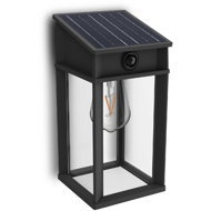 Philips Geri UltraEfficient solar LED luminaire with sensor 3,2 W, 500 lm, 2700 K, IP44, square, and - Motion Sesnor