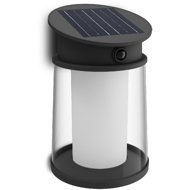 Philips Juda UltraEfficient solar LED luminaire with sensor 3,2 W, 500 lm, 2700 K, IP44, round, blac - Motion Sesnor
