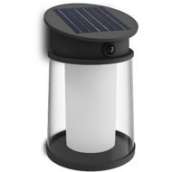 Philips Juda UltraEfficient solar LED luminaire with sensor 3,2 W, 500 lm, 4000 K, IP44, round, blac - Motion Sesnor