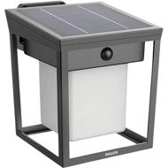 Philips Blaise solar LED luminaire with sensor 1,5 W, 250/20 lm, 3000 K, IP44, square, anthracite - Motion Sesnor