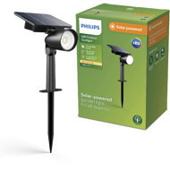 Philips Ashlyn outdoor solar ground LED spotlight 1,4 W, 150 lm, 2700 K, IP44, black - LED Reflector