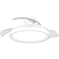 Philips Bliss DC stropní ventilátor a svítidlo 28 W+35 W bílý - Fan