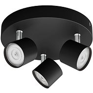 Philips Star LED spotlight 3 × 4.5 W, 1500 lm, 2700 K, IP20, dimmable, black - Decorative Lighting