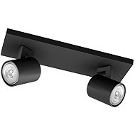 Philips Runner Spotlight 2 × GU10 20W without Bulb IP20, Black - Spot Lighting